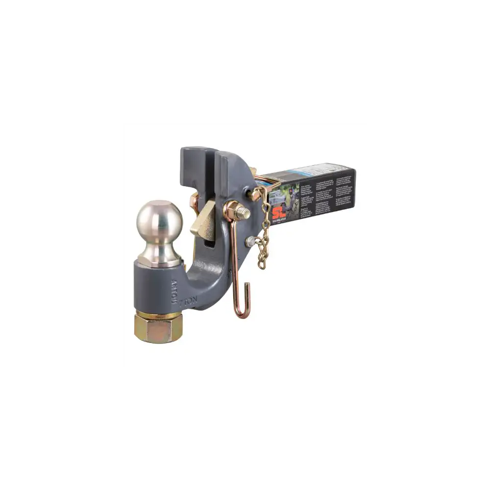 SecureLatch Receiver-Mount Ball & Pintle Hitch (2" Shank, 2" Ball, 14K) - CUR48407